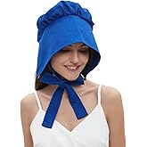 Colonial Bonnet Women's Prairie Cap Pioneer Hat for Historical Reenactments Costume Vintage Accessories