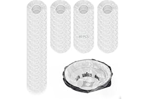 LIISAHO 40 PCS Smoke Detector Cover Fire Alarm Cover,6.2 inch Thickened Elastic Plastic Reusable Smoke Alarm Dust Paint Cover for Home Cooking or Baking (White)