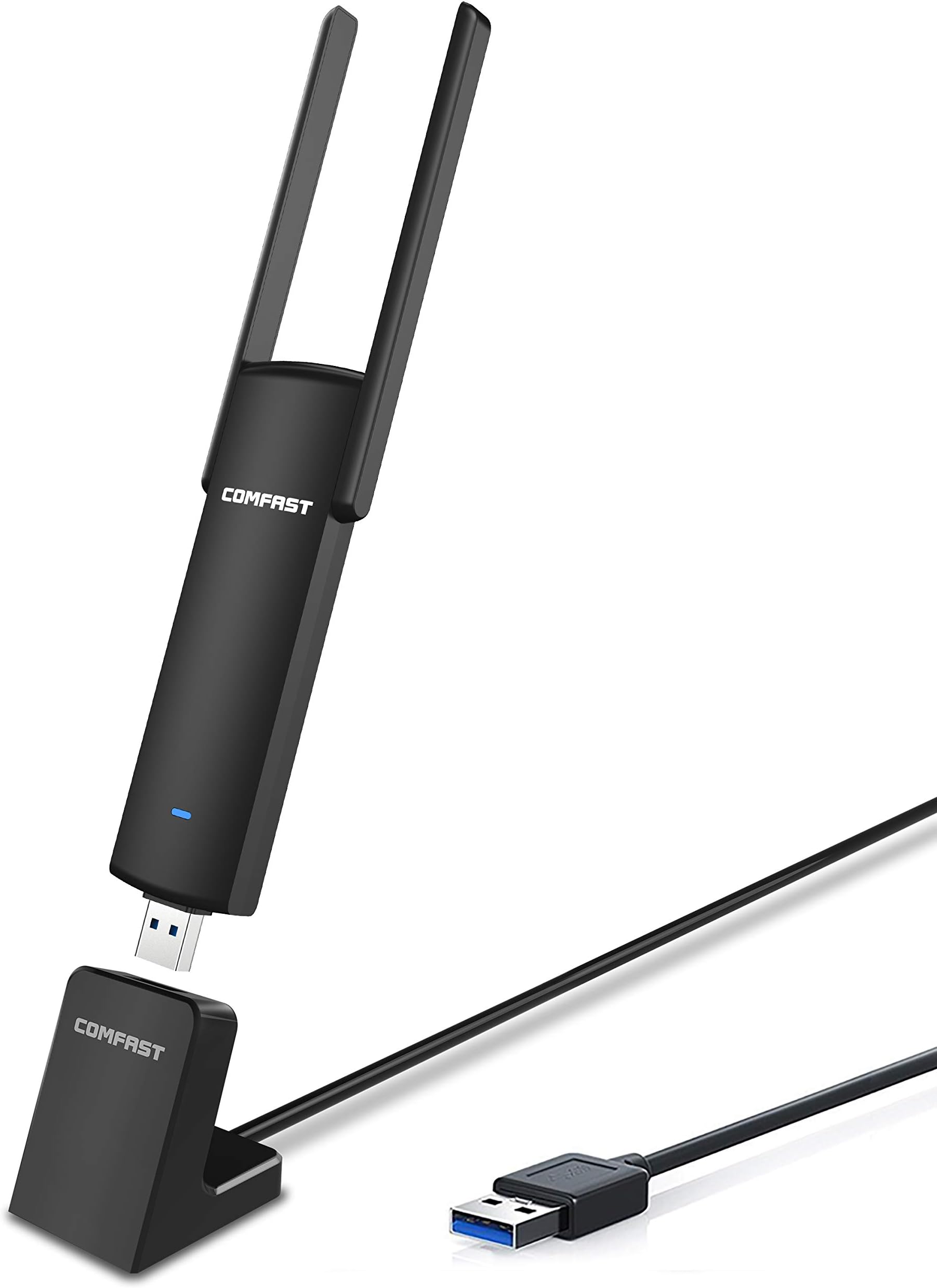 USB WiFi Adapter, 1900Mbps Dual Band 2.4G/5G USB Wireless Adapter Network Card for Desktop and Laptop of Windows 10/8/8.1/7/XP