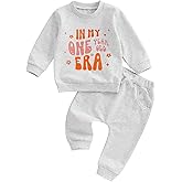 WZTYYDS Baby Girl First Birthday Outfit In My One Year Old Era Sweatshirt Fall Long Sleeve 1st Birthday Shirt Pants Set