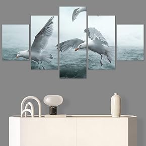 SIGNWIN 5 Panel Canvas Wall Art Modern Art...