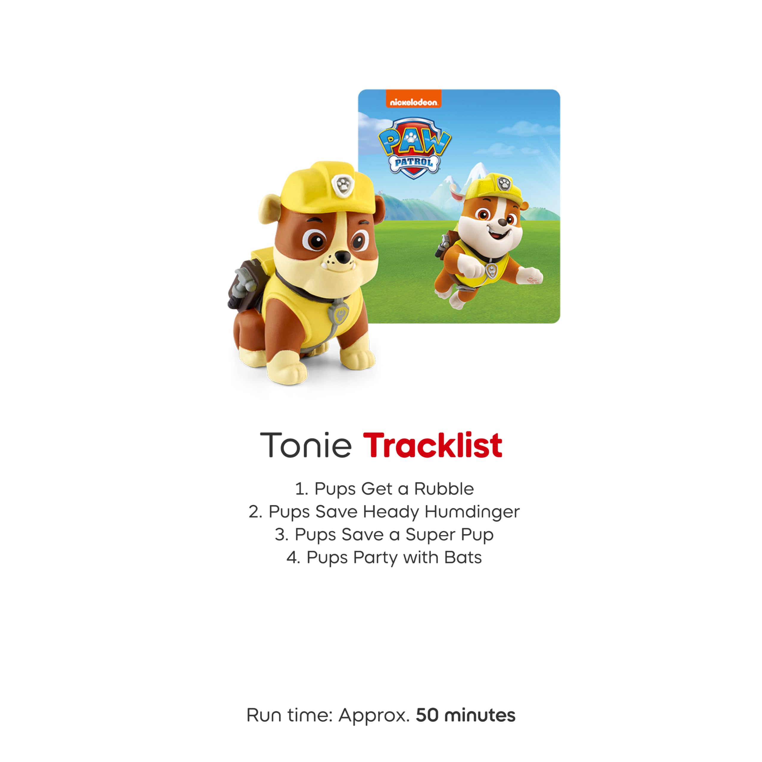 Tonies Rubble Audio Toy Figurine from PAW Patrol