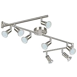 Unicozin LED 8 Light Track Lighting Kit, Matt