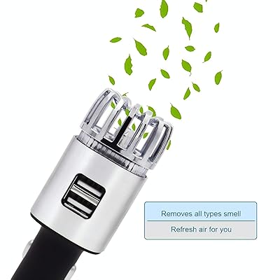 ionizer for cigarette smoke Car Air Purifier Stainless Steel HEPA Filter car Jamaica