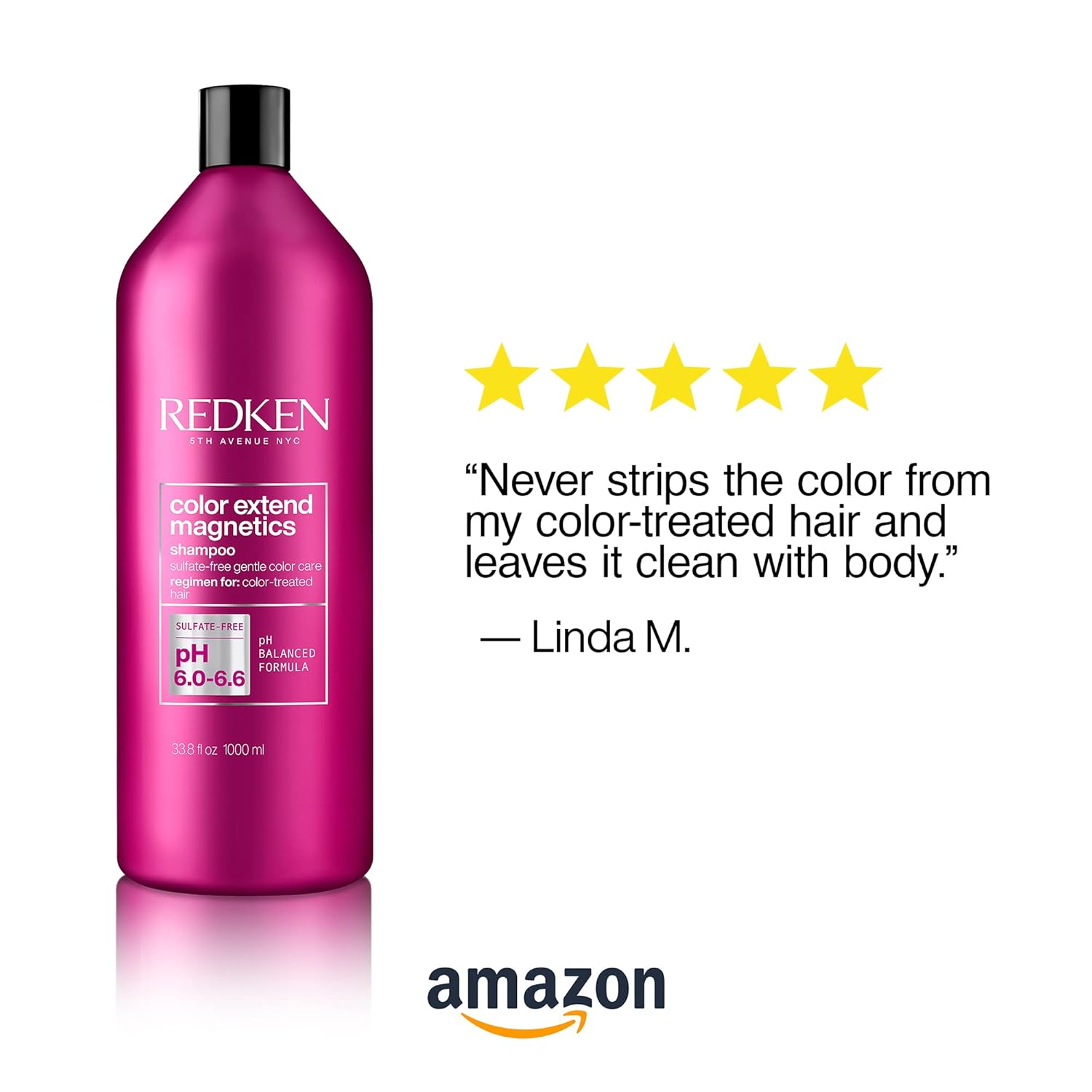 Redken Color Extend Magnetics Shampoo | For Color-Treated Hair | Gently Cleanses & Protects Color | With Amino Acid | Sulfate-Free | 33.8 Fl Oz: Premium Beauty