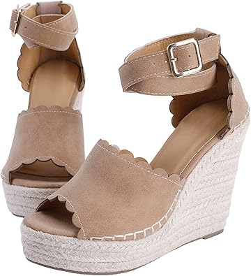 peep toe platform espadrille