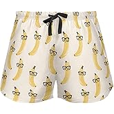 JHKKU Women's Pajamas Shorts Lounge Sleep Bottoms Soft Pj Boxer Short Pants with Pockets