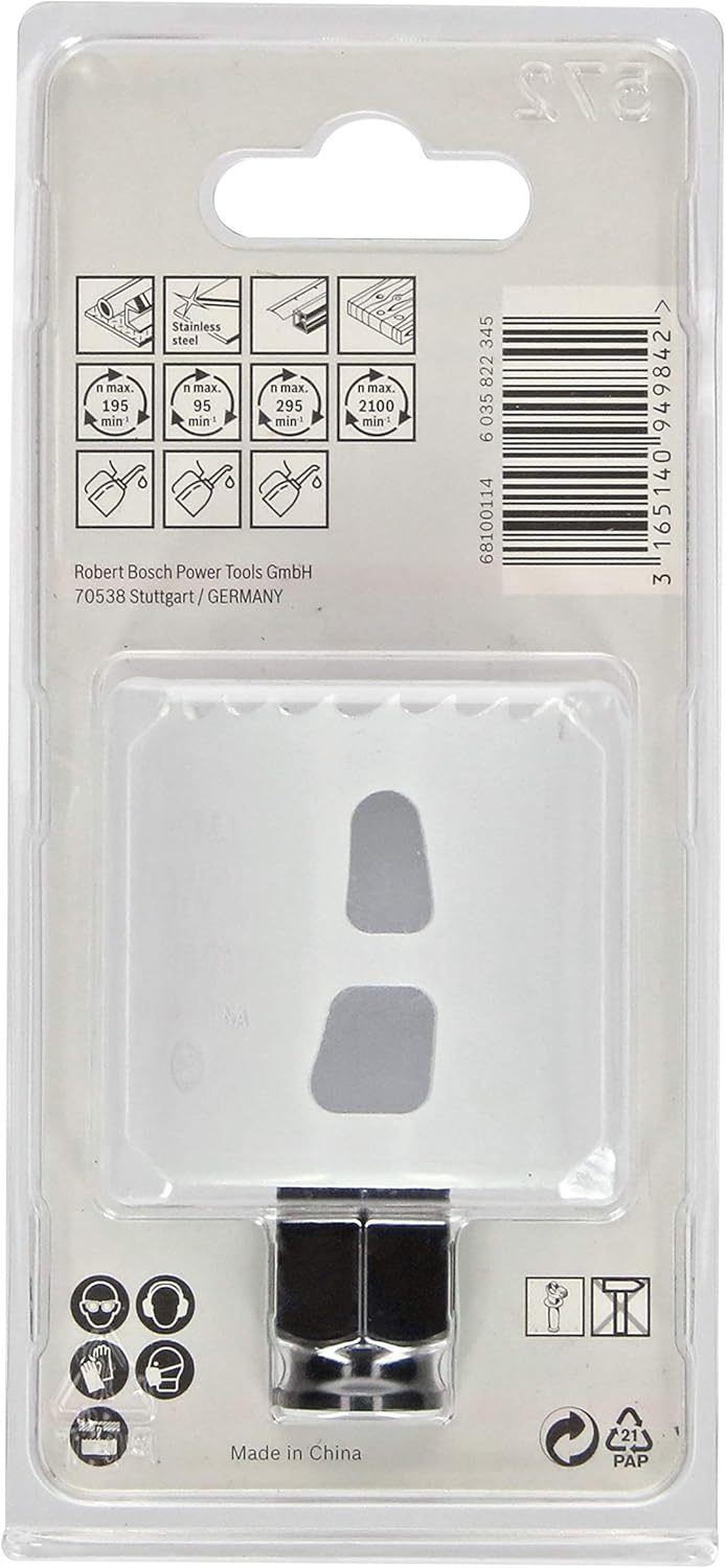BOSCH Bi-Metal Hole Saw (for Wood and Metals 8% Cobalt Alloy, Progressive Tooth Design, diameter 44 mm, Accessory Drills) - Image 4