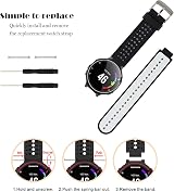 honecumi Replacement Band for Garmin Forerunner 735XT 220 230 235 620 630 view 8