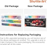Shuttle Art 136 Colour Pencils Set – 136 Unique Colours, 12 Metallics view 9