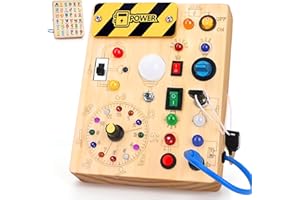 Busy Board - Montessori Toys for 1-3 Years Old Boys & Girls | Sensory Toys for Kids with Autism | Toddlers Learning Activity 