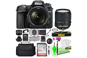 Nikon D7500 20.9MP DSLR Digital Camera with 18-140mm VR Lens (1582) Deluxe Bundle Kit -Includes- Sandisk 64GB SD Card + Large Camera Bag + Filter Kit + Spare Battery + Telephoto Lens + More