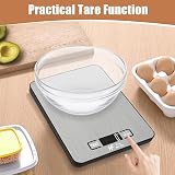 HomeFashion Digital Kitchen Scales 10 kg 1 g Backlit Stainless Steel 23x17 cm view 5
