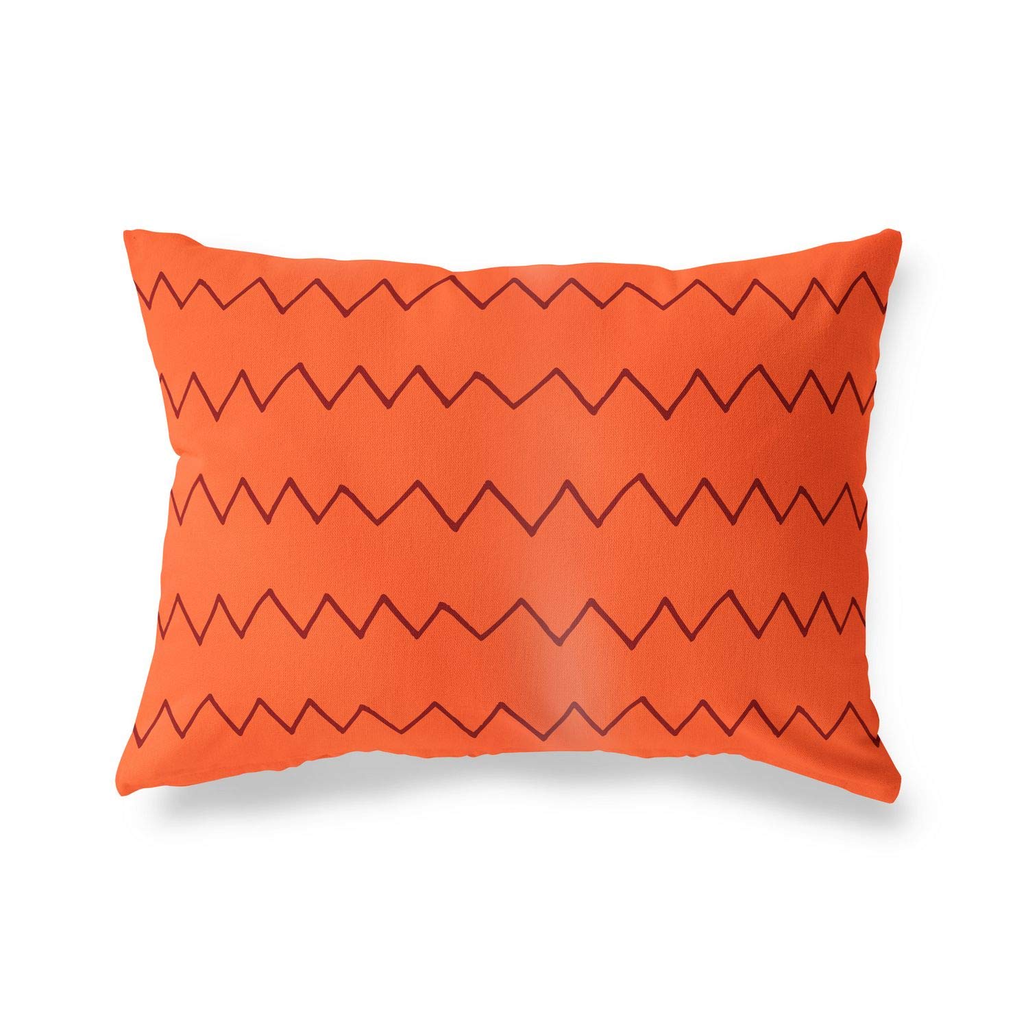 BonaMaison Decorative Cushion Cover, Orange Bordeux Throw Pillow Covers, Home Decorative Pillowcases for Livingroom, Sofa, Bedroom, Size: 45X60 Cm - Designed and Manufactured in Turkey