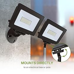 ASD 50W LED Flood Light Outdoor, 120V 5100 Lm 5000K