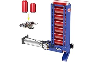 ATINY Air Power Can Crusher with Hopper,Pneumatic Heavy Duty Can CrusherWall Mounted for Recycling 12oz 16oz,Soda Beer Automa