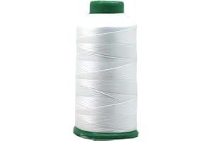 Mandala Crafts Tex 70 Bonded Nylon Thread for Sewing - 1500 YDs T70 Heavy Duty White Nylon Thread Size 69 210 D Upholstery Thread for Leather Jeans Weaving