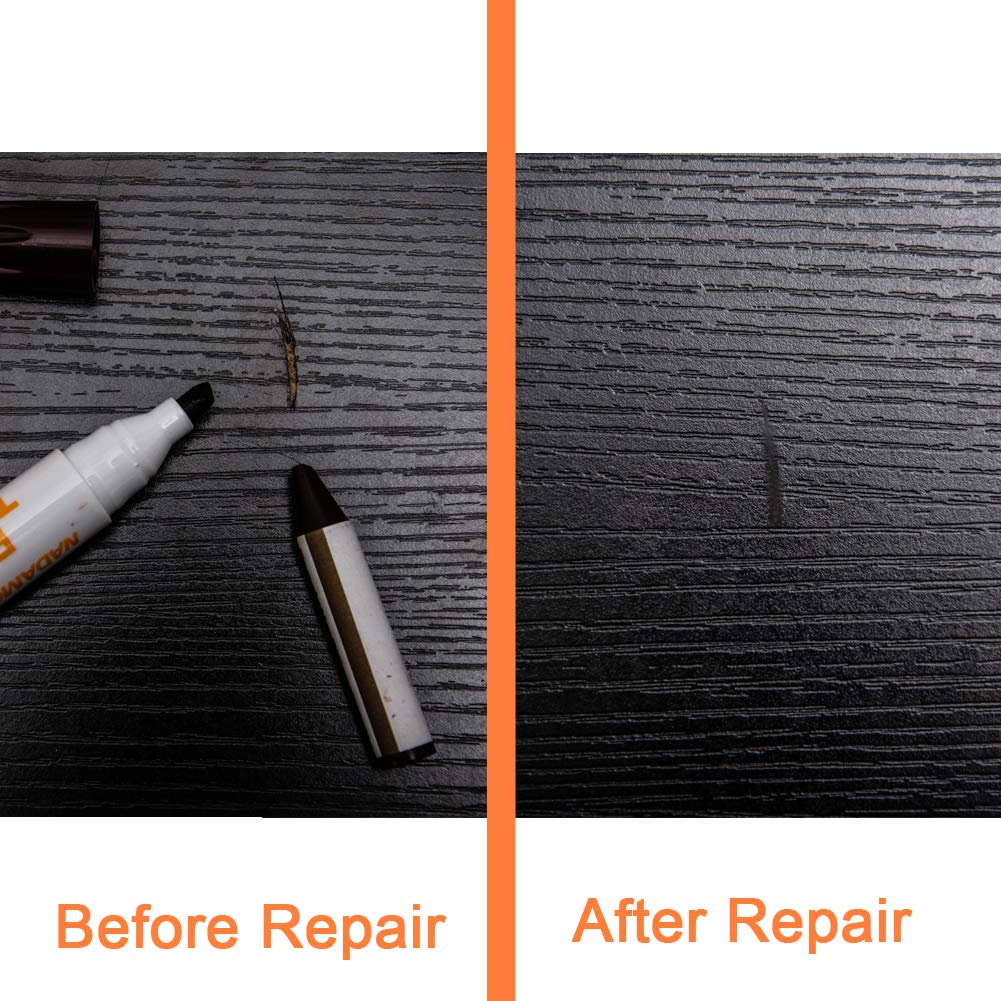 NADAMOO Furniture Markers Touch Up Wood Scratch Repair Pen for Hardwood Floor Furniture Wood