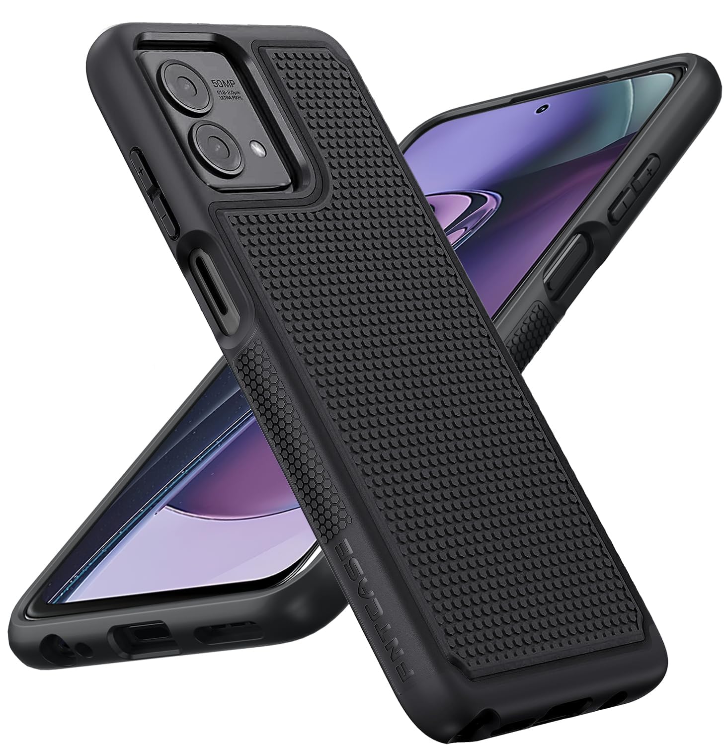 Photo 1 of FNTCASE for Motorola Moto G-Stylus-5G-2023 Case: Dual Layer Shockproof Protective Phone Cover | Anti Slip Textured Back | Military Protection Bumper | Soft Slim Lightweight Rugged Black