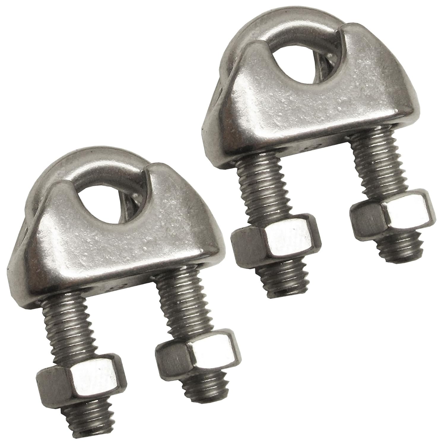 2mm Wire Rope / Cable Grip / Clamp Stainless Steel 316 Marine Grade 2