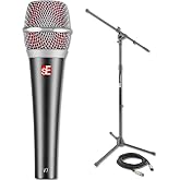 sE Electronics V7 Supercardioid Dynamic Vocal Microphone Bundle with On-Stage MS7701B Euro Boom Tripod Stand and 20-Foot Balanced XLR Cable
