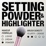 Real Techniques Setting Brush – Ultra-Plush Taklon Bristles, Aluminum Handle view 2