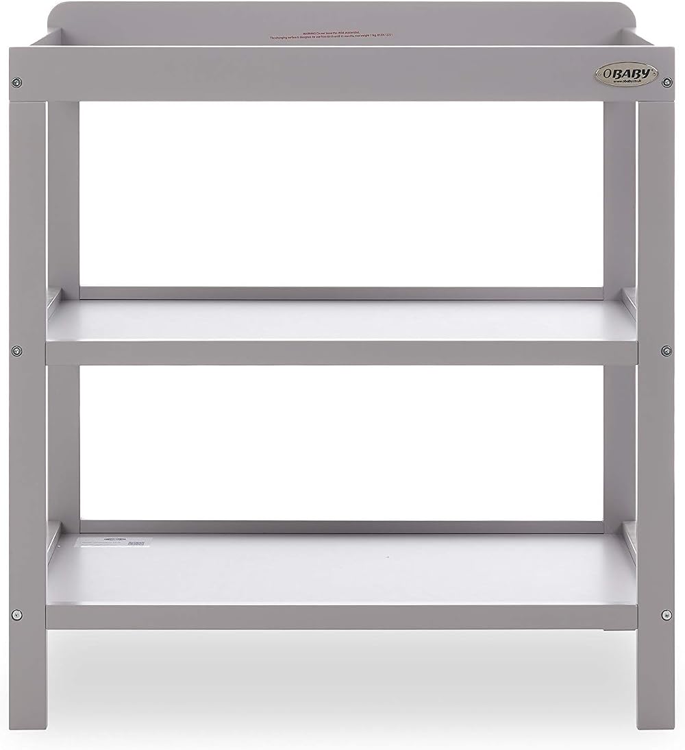 Obaby Open Changing Unit Warm Grey Nursery Furniture