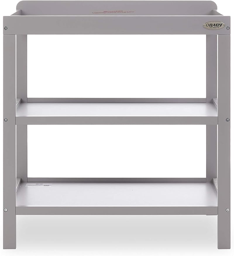 Obaby Open Changing Unit Warm Grey Nursery Furniture