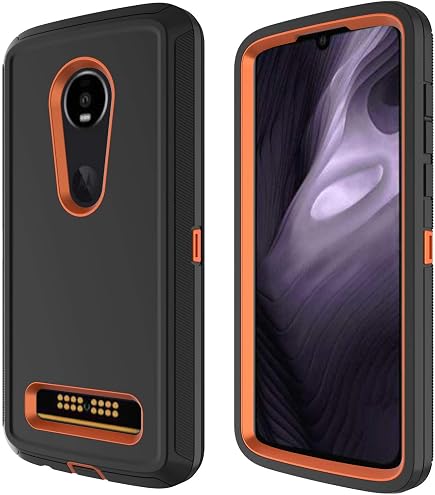 Custodia In Pelle Con Portafoglio E Stand Per Motorola Moto Z4 / Z4 Play - Fiore Rosa, TPU, Slot Carte - 5