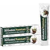 Herbodent&reg; Premium Toothpaste - 5.82oz/165g Pack of 2 | Strong Teeth | Unique blend of 21 herbs, Cavity Protection, Prevents Gum Bleeding, Soothes Swollen Gums, Toothpaste with Natural Mouthwash