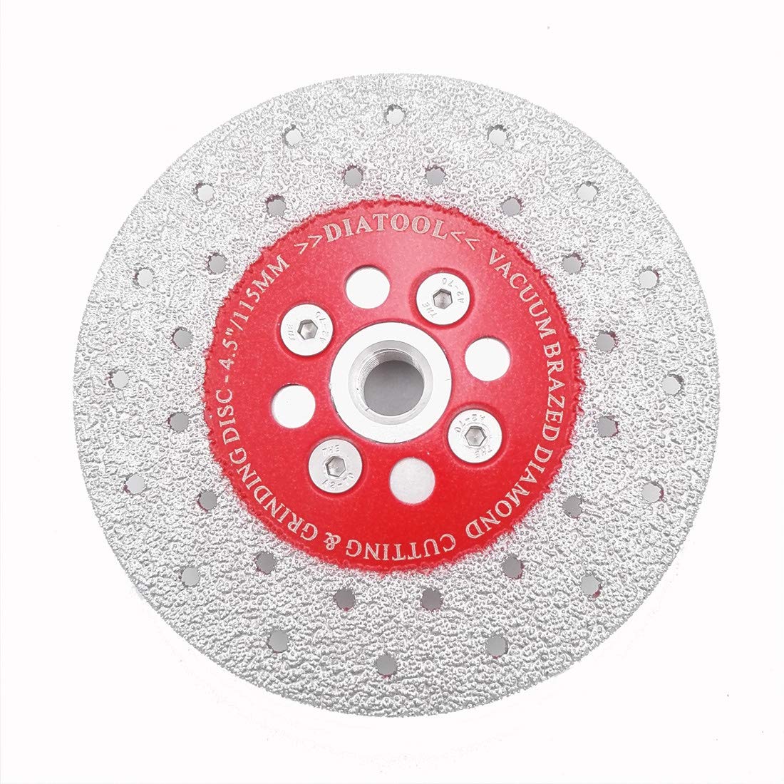SHDIATOOL Double Sided Diamond Cutting Grinding Disc 115MM / 4.5 Inch Premium Quality Vacuum Brazed M14 Thread Fast cutting shaping grinding Marble Ceramic