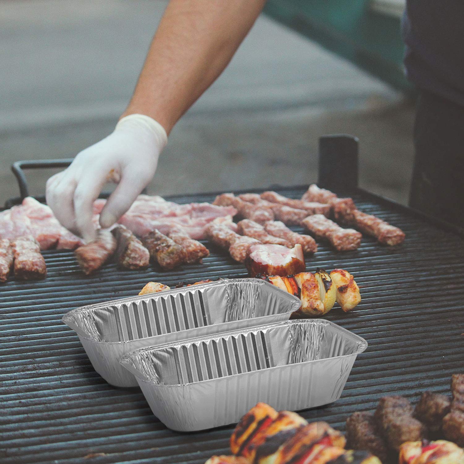 Amazon.com: Moldes desechables de aluminio para hornear (10 ...