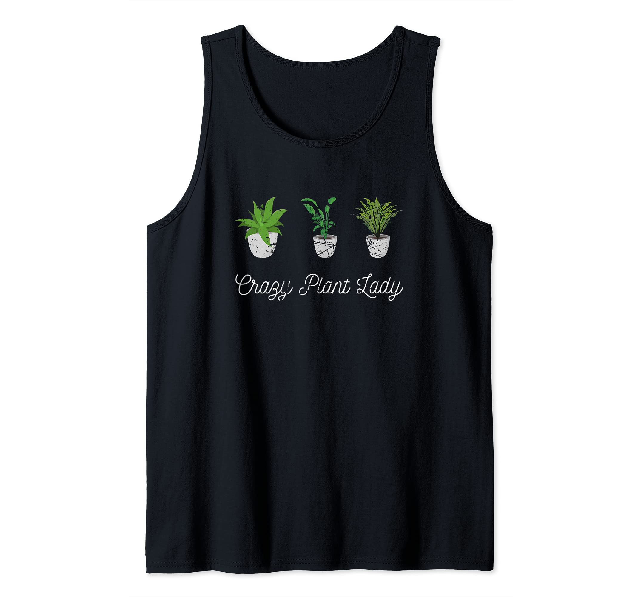Crazy Plant Lady Funny Gardener Gardening Tools Garden Tank Top