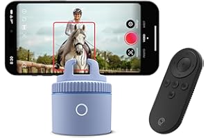 Pivo Equestrian Pod Auto Tracking Phone Holder, Face, Body & Horse Tracker, 360° Rotation, 6 Speed, Stand for Video Recording with Remote Control (Blue)
