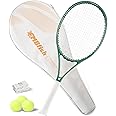 MBFISH Tennis Racket - Super Value Set with Pre-Strung, Comfortable Handle, 27'' Tennis Racquet for Adults, Includes 3 Tennis Balls, 2 Overgrips and 1 Tennis Bag