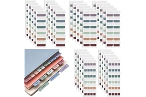 420 Pcs 3 Size Colored Page Dividers Tabs, Book Sticky Index Tabs Dividers Book Page Markers Tabs Annotation Tab Stickers Lab