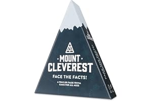 Mount Cleverest® Original Edition | True or False Trivia Game | Fun Adults & Kids Family Card Game | Stocking Stuffer | Travel Games | Party Games for Birthday | Gift for Boys and Girls