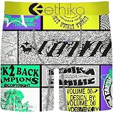 Ethika Men's Mid Boxer Brief | Shorter Mid-length mens mid with Engineered Prevent, Soft 4-way, and Blend