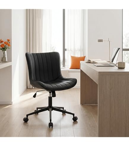 Snapklik.co : YOUNUOKE Office Chair Arless Leather Desk Chair