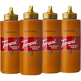 Torani Puremade Caramel Dessert &amp; Drink Sauce, 16.5 fl oz, 4 Pack