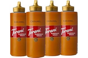Torani Puremade Sauce, Caramel, 16.5 Ounces(Pack of 4)