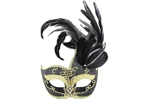 Coddsmz Women Feather Masquerade Mask Venetian Party Mask Mardi Gras Masks Princess Fancy Dress Mask Halloween Costume Mask