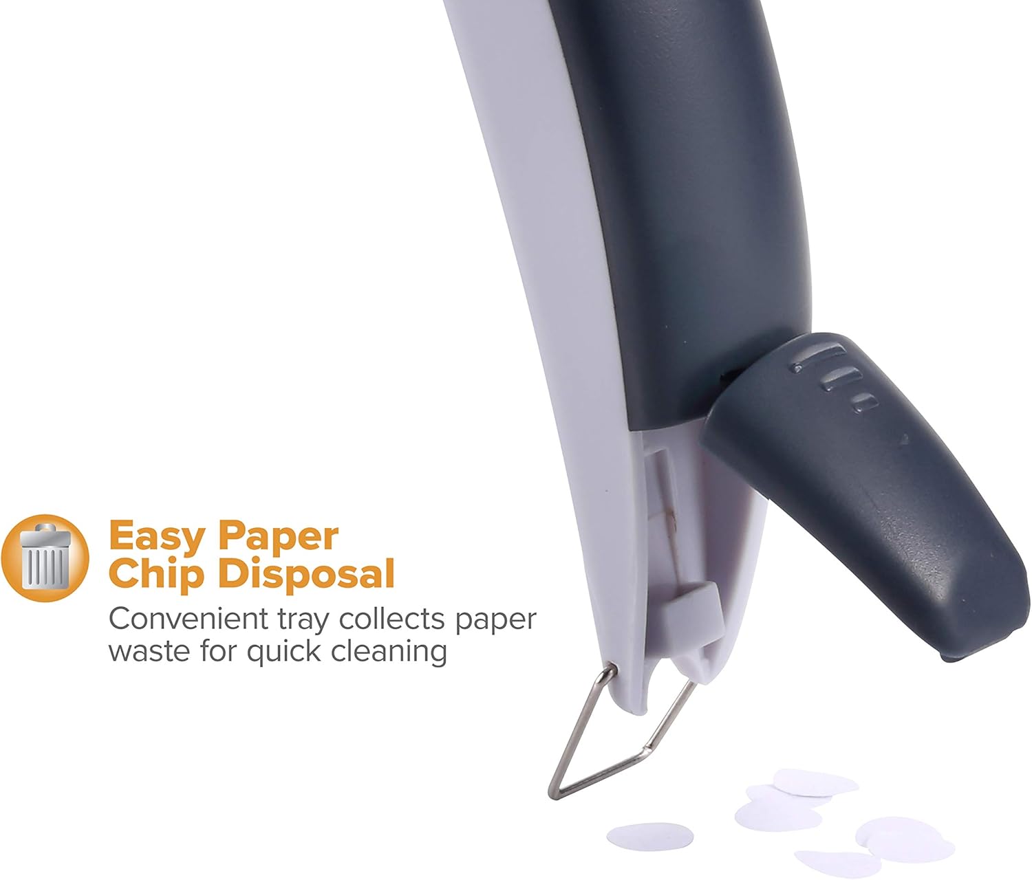 Bostitch Office EZ Squeeze One-Hole Punch, 10 Sheets, Gray/Blue (2402): Office Products