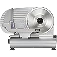 Weston Electric Meat Cutting Machine, Deli & Food Slicer, Adjustable Slice Thickness, Non-Slip Suction Feet, Removable 9” Stainless Steel Blade, Easy to Clean