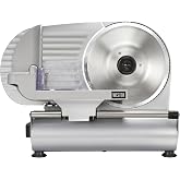 Weston Electric Deli Meat Slicer Machine For Home &amp; Food Slicer | Adjustable Slice Thickness | Non-Slip Suction Feet | Removable 9&rdquo; Deli Slicer Stainless Steel Blade | Easy to Clean