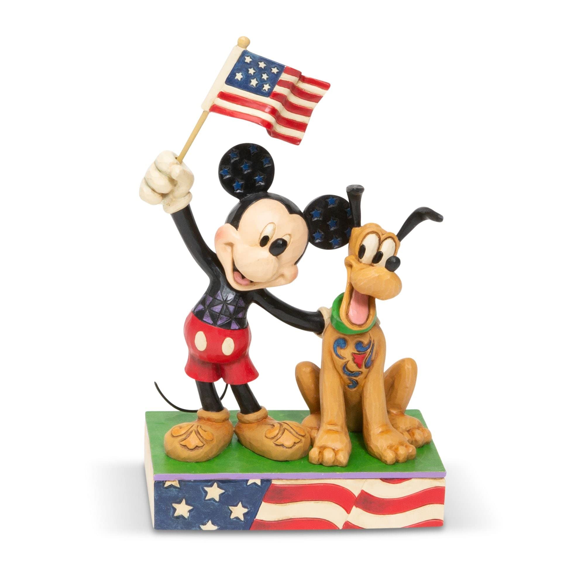 Disney Traditions A Banner Day Mickey And Pluto Figurine