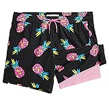 maamgic Mens Swim Trunks with Compression Liner