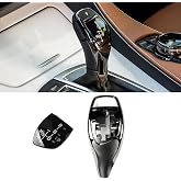 Jaronx for BMW Gear Shift Knob Cover Trim Replacement 1 2 3 4 5 6 Series | 1'F20 F21/2'F22/3'F30 F31 F34/4'F32 F33/5'F10 F11/6'F06 F12 F13, Gear Shift Knob Panel Sticker for BMW (Sport)