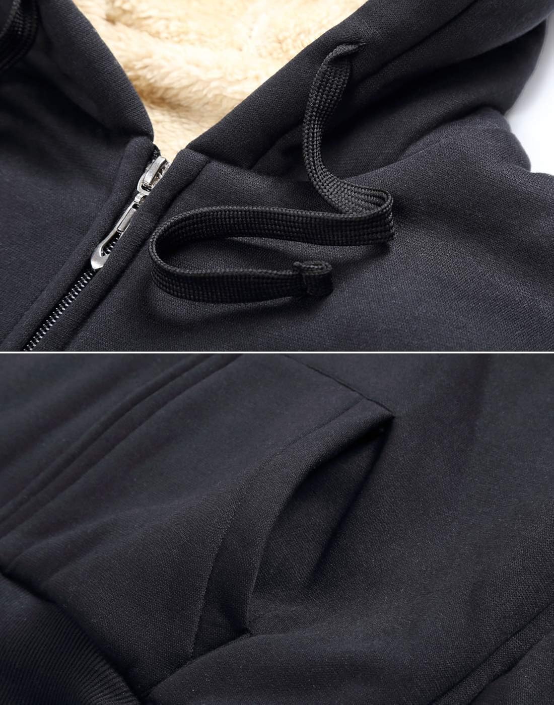 ZITY Womens Winter Fleece Jacket Coat Sherpa Lined Full Zip Up Hoodie Sweatshirt with Pocket at  Women's Coats Shop