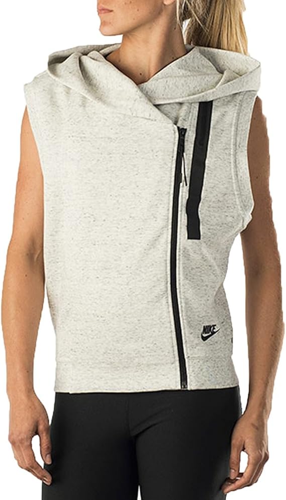 Amazon.com: Nike Women's Tech Fleece Vest, Summit White/Heather/Black, XL: Clothing